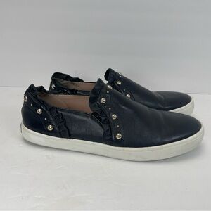 Kate Spade Black Sneakers with Pearl Details